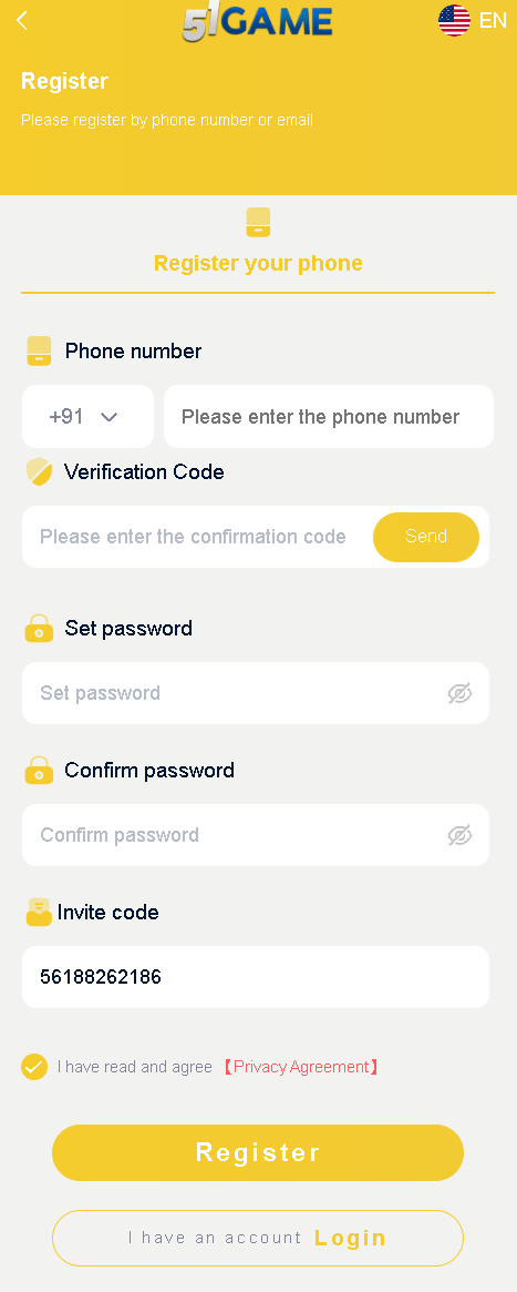 51 Games Register